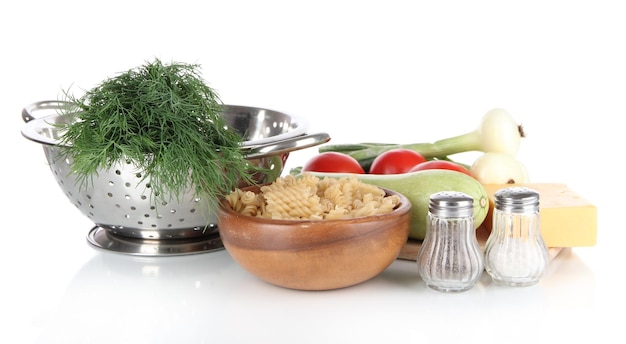 čerstvé ingrediencie a mise